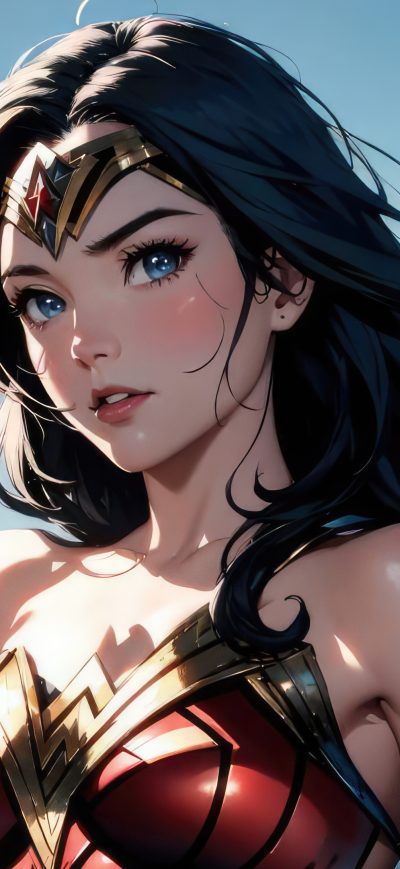 Fond d'écran iPhone Wonder Woman Comic Sketch Art