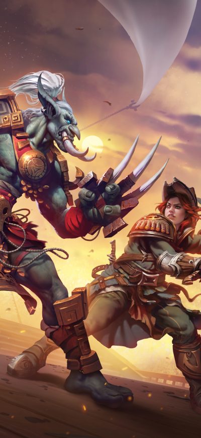 Fond d'écran iPhone Zandalari Troll Vs Kul Tiran 5k