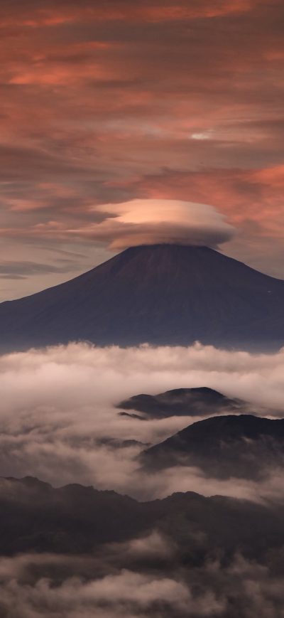 Fond d'écran iPhone Mount Fuji Clouds