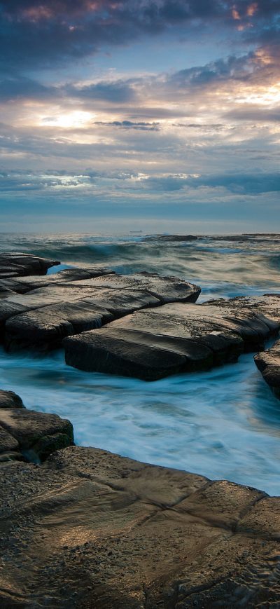 Fond d'écran iPhone Seascape Ocean Rocks