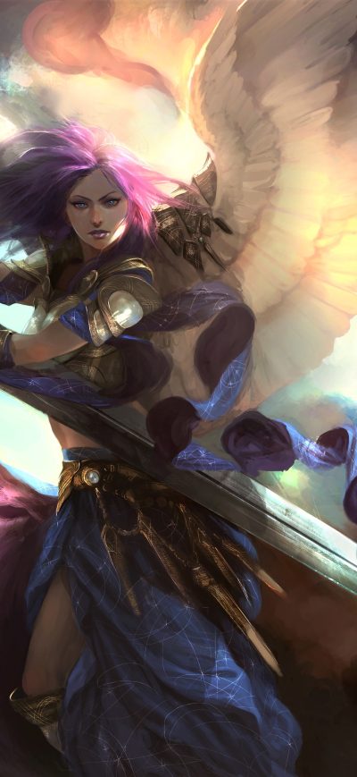 Fond d'écran iPhone Angel Warrior Artwork