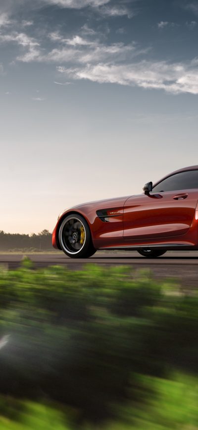 Fond d'écran iPhone Mercedes Benz AMG GT R 2018 Rear