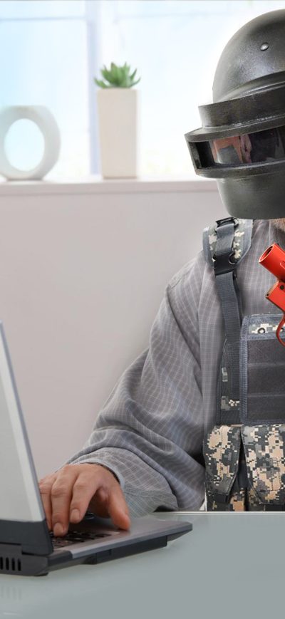Fond d'écran iPhone PUBG Helmet Guy Working