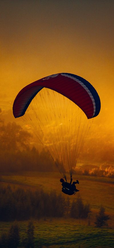 Fond d'écran iPhone Parachuting Landscape Nature