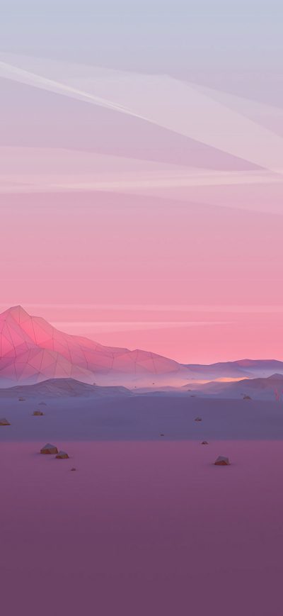 Fond d'écran iPhone Mountains Grids Polygon 4k