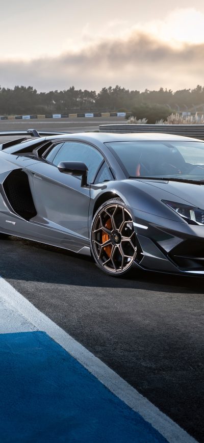 Fond d'écran iPhone Lamborghini Aventador SVJ 2019 4k