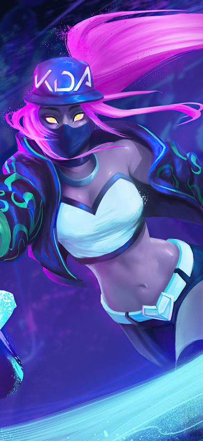 Fond d'écran iPhone Kda Akali League Of Legends 4k Artwork