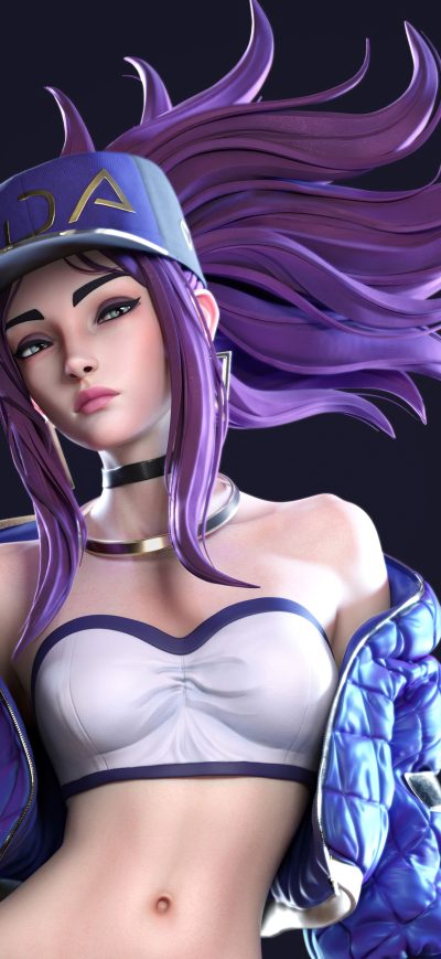 Fond d'écran iPhone Akali Fan Art 5k