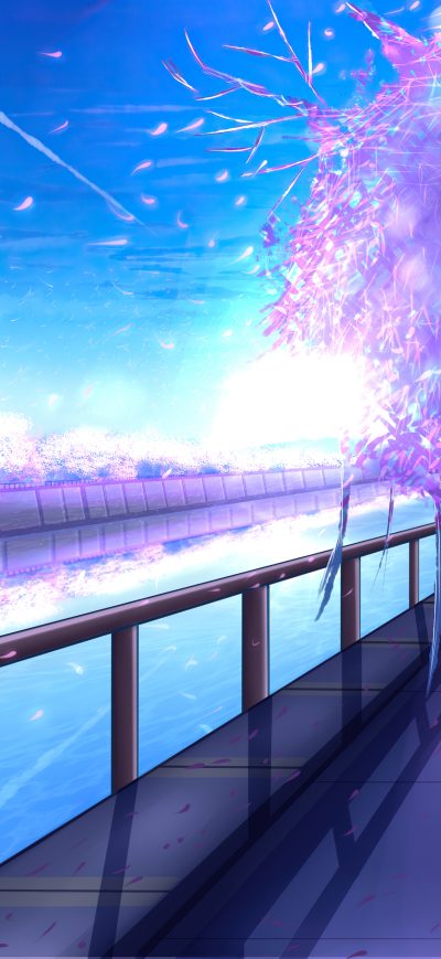 Fond d'écran iPhone Morning On The River Anime 4k