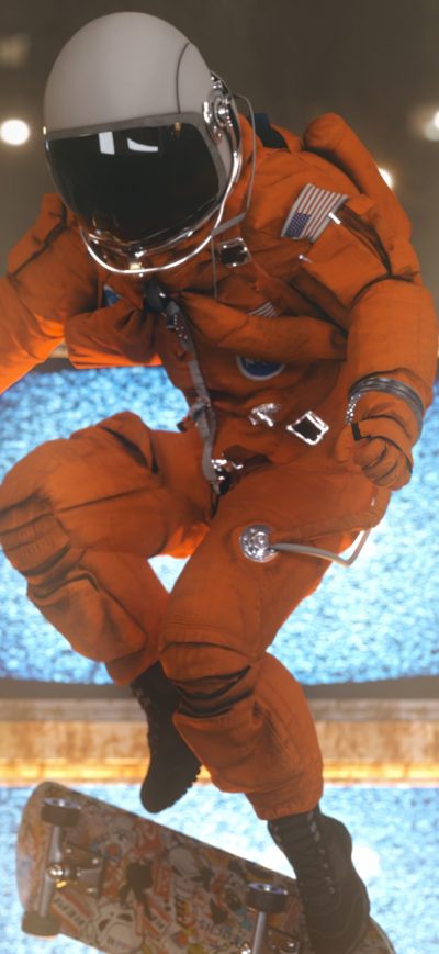 Fond d'écran iPhone Astronaut Subway Skating