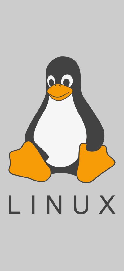 Fond d'écran iPhone Linux Tux Minimalism 4k