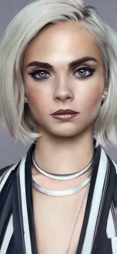 Fond d'écran iPhone Cara Delevingne Fanart 4k