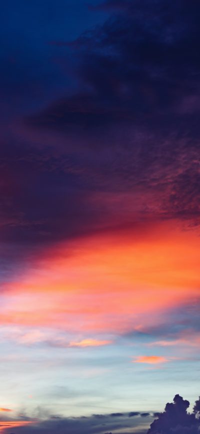 Fond d'écran iPhone Red Cloudy Sky Sunset 4k