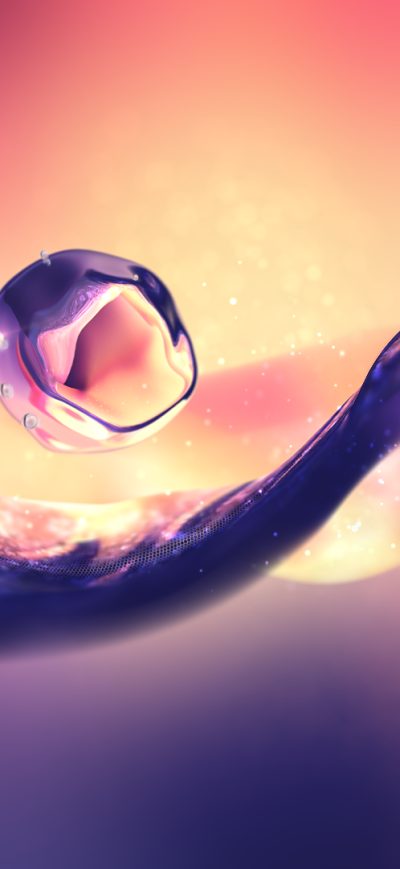 Fond d'écran 3d Afloat Drop sur iPhone