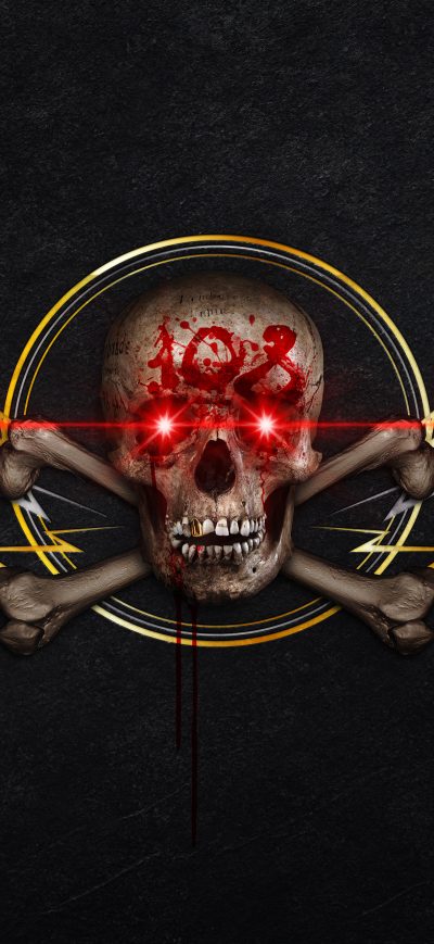 Fond d'écran iPhone Skull And Bones 4k