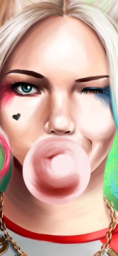 Fond d'écran Harley Quinn Arts sur iPhone