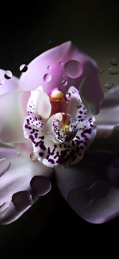 Fond d'écran iPhone Chromebook Flower Drop 4k