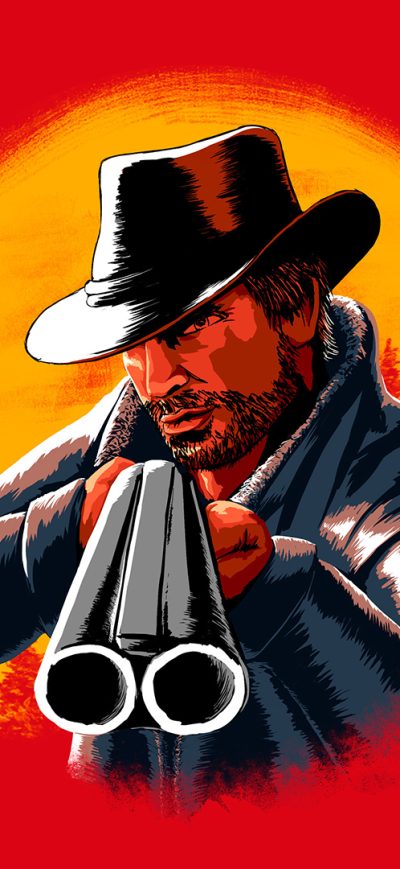 Fond d'écran iPhone Red Dead Redemption 2 Illustration