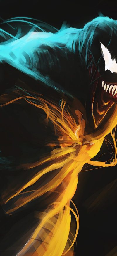 Fond d'écran iPhone Venom Glowing Art