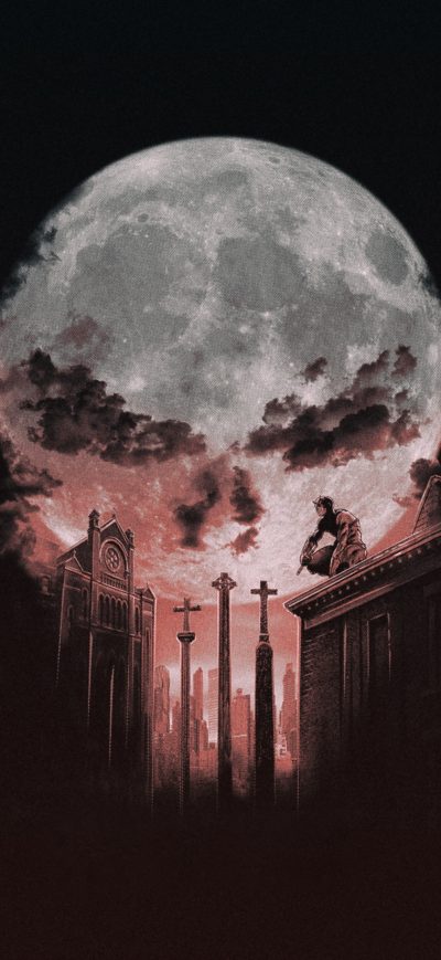 Fond d'écran iPhone Punisher Halloween Art 4k