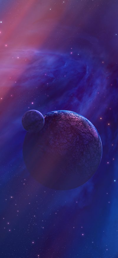 Fond d'écran iPhone Purple Planet Space