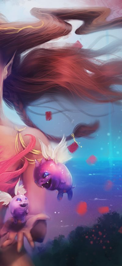 Fond d'écran iPhone Magical Forest Fantasy Girl