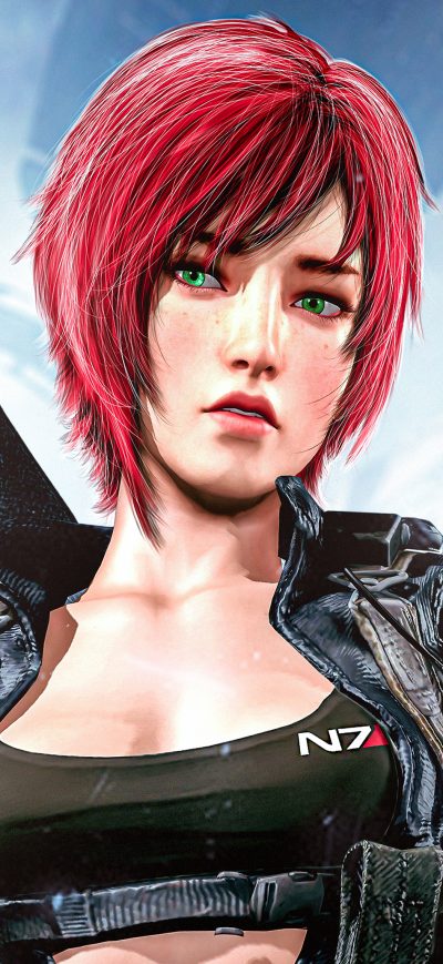 Fond d'écran Jane Shepard Light Gear sur iPhone