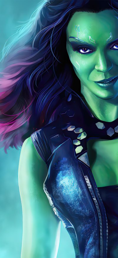 Fond d'écran iPhone Gamora With Baby Groot Guardians Of The Galaxy