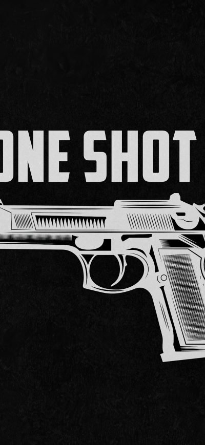 Fond d'écran iPhone Gun One Shot Dark 4k