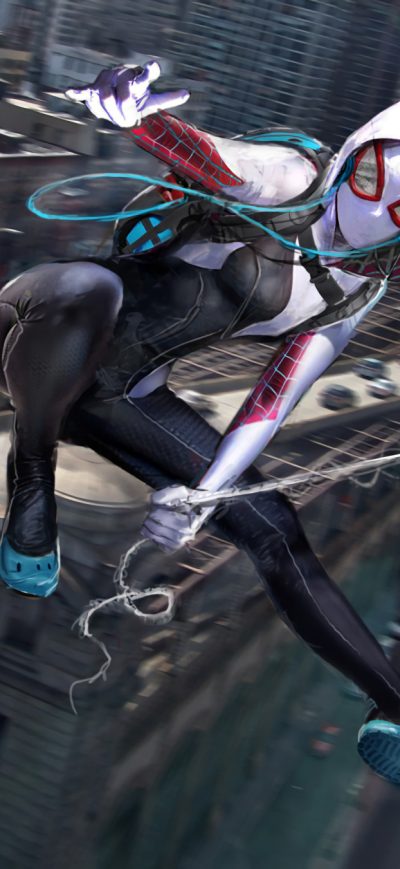 Fond d'écran iPhone Spidergwen Digital Art