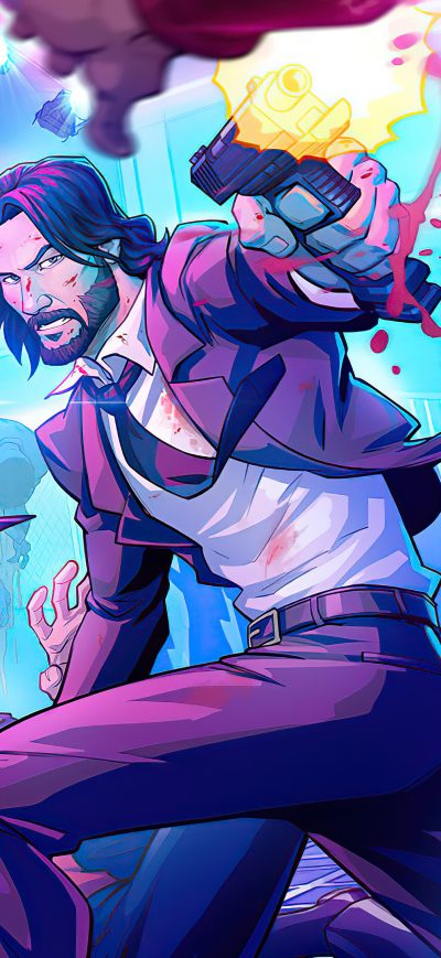 Fond d'écran iPhone John Wick Fanart Lets Go