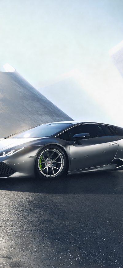 Fond d'écran iPhone Grey Lamborghini Huracan 4k