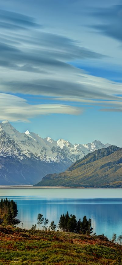 Fond d'écran iPhone Aoraki Mount Cook New Zealand 8k
