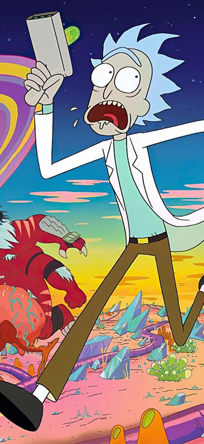 Fond d'écran iPhone Rick And Morty Adventures 4k