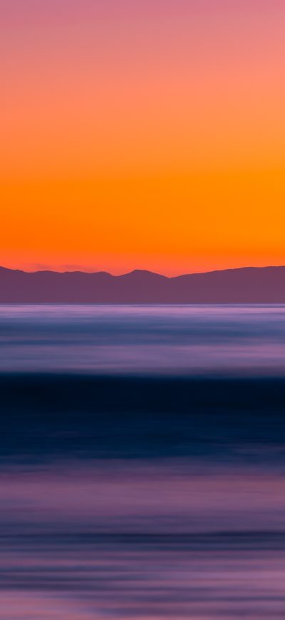 Fond d'écran iPhone Sea Long Exposure Sunset 5k