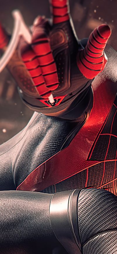 Fond d'écran iPhone Spider Man Miles Morales Digital Art 4k