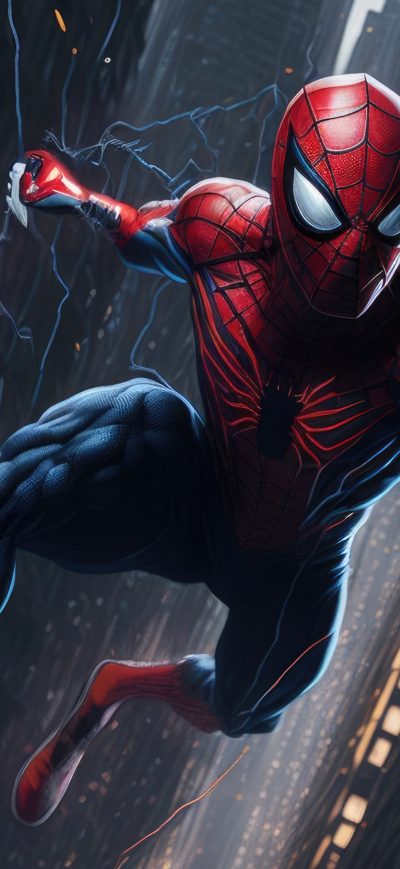 Fond d'écran iPhone Spiderman New York 5k