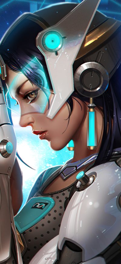 Fond d'écran iPhone Symmetra Overwatch 2020 4k