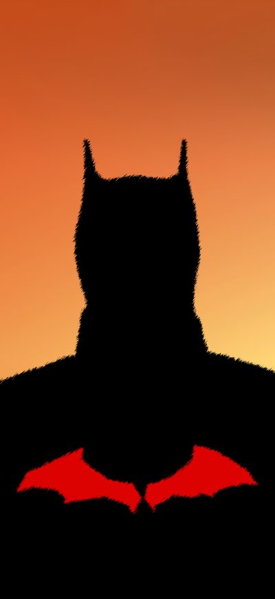 Fond d'écran iPhone The Batman Sunset Minimal 5k