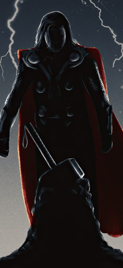 Fond d'écran iPhone Thor Picking Up Mjolnir