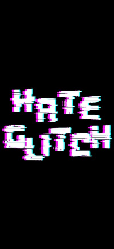 Fond d'écran iPhone Hate Glitch