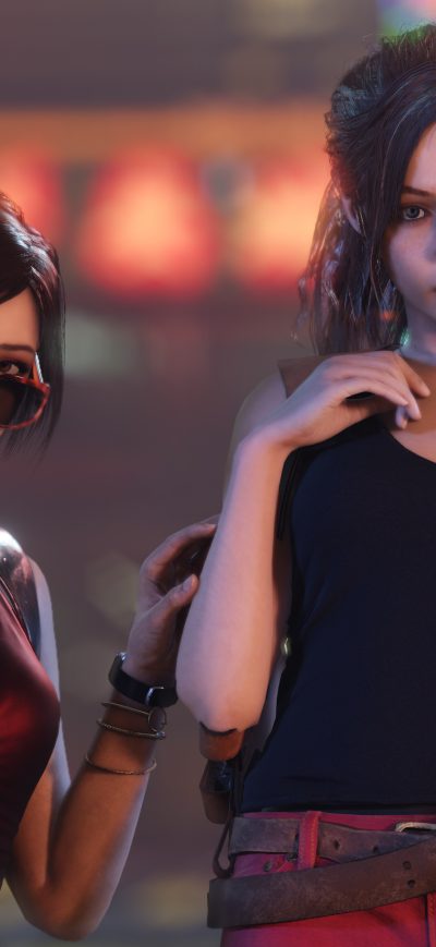 Fond d'écran iPhone Claire Resident Evil And Ada Wong 4k