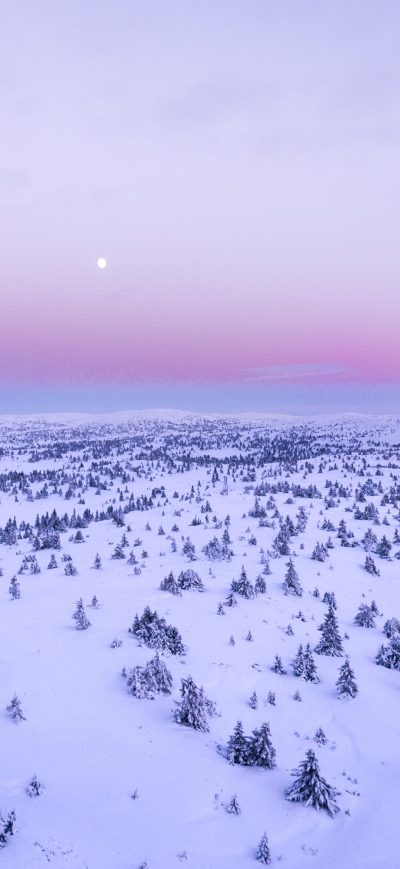 Fond d'écran iPhone Snow Covered Field 4k