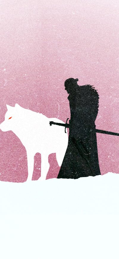 Fond d'écran iPhone Jon Snow Game Of Thrones Minimalism