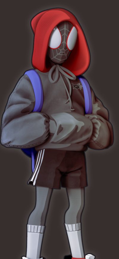 Fond d'écran iPhone Spiderman Hoodie Guy