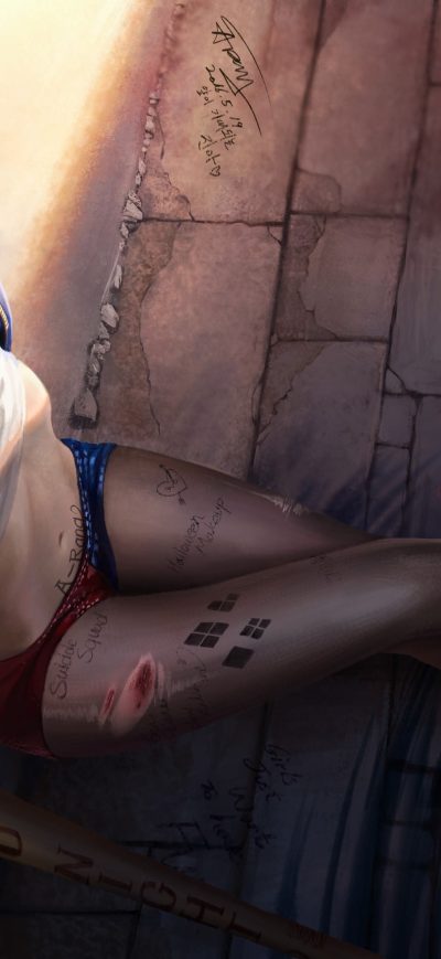 Fond d'écran Harley Quinn Fan Art sur iPhone