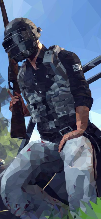 Fond d'écran iPhone PUBG Low Poly Design