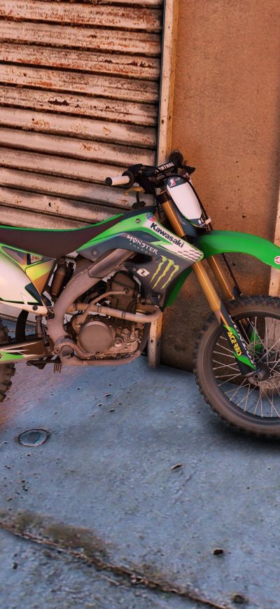 Fond d'écran iPhone Gta 5 Kawasaki Kx450f 4k