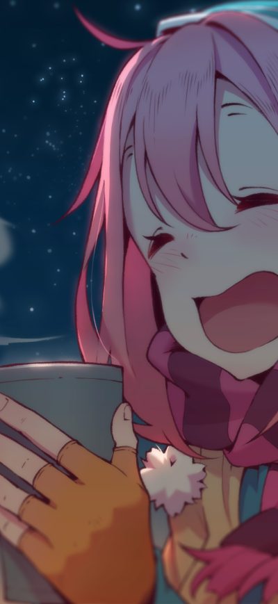 Fond d'écran Nadeshiko Kagamihara 4k sur iPhone