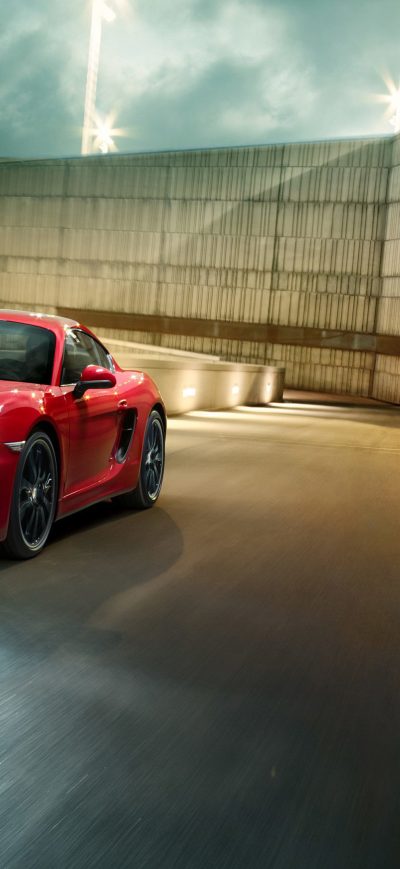 Fond d'écran iPhone Porsche Cayman GTS Red